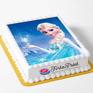 Topper Cake FROZEN Cialda per torta PERSONALIZZATA rettangolare 5