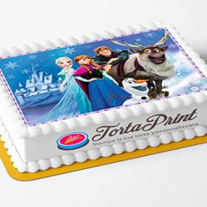 Topper Cake FROZEN Cialda per torta PERSONALIZZATA rettangolare 8
