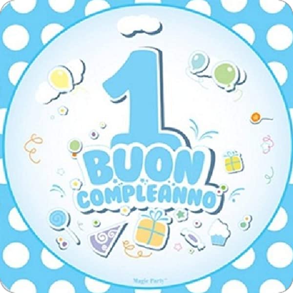 Cialda per torta Primo Compleanno Bimbi Bambini Decorazione alimentare  personalizzabile Gluten free Topper Cake Design (quadrata) img 3 -  TortaPrint