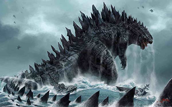 Cialda per torta GODZILLA decorazione alimentare senza glutine personalizzazione grafica inclusa topper cake rettangolare img 4 - immagine 3
