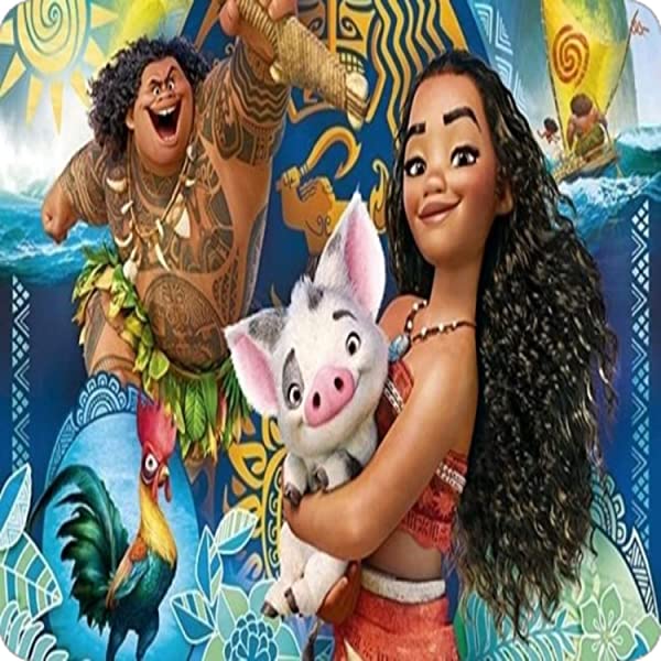 Cialda per torta Oceania (Moana) PRINCIPESSA VAIANA decorazione alimentare  senza glutine personalizzazione grafica inclusa topper cake design (formato  rotondo) img 8 - TortaPrint