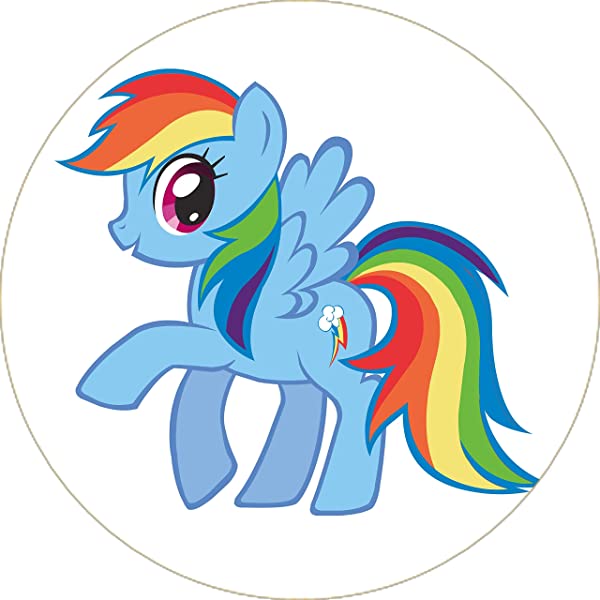 Cialda per torta MY LITTLE PONY decorazione alimentare senza glutine personalizzazione grafica inclusa topper cake design (Rettangolare) img 3 - immagine 3